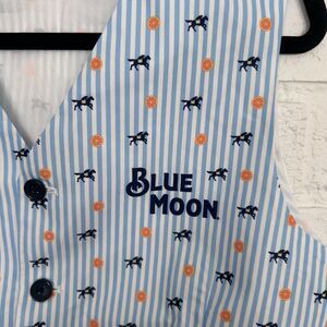 Men’s Short Sleeve Striped Logo Shirt - Light Blue/White